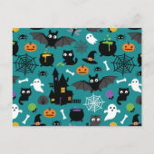 Halloween Pattern Briefkaart (Voorkant)