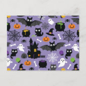Halloween Pattern Briefkaart (Voorkant)