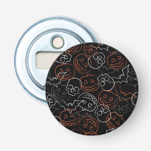 Halloween Pattern Button Flesopener