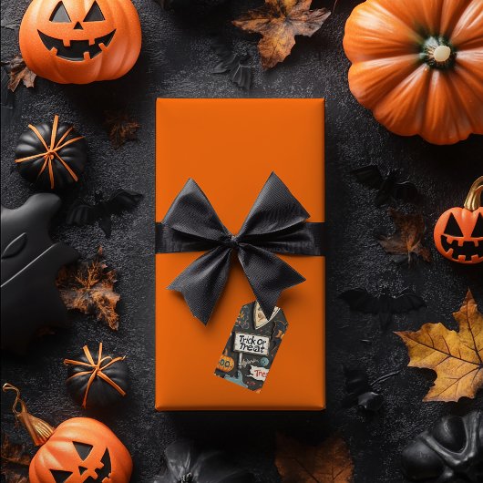 Halloween Pattern Cadeaulabel