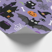 Halloween Pattern Cadeaupapier (Hoek)