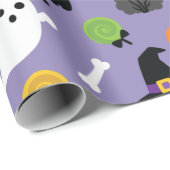 Halloween Pattern Cadeaupapier (Rol Hoek)