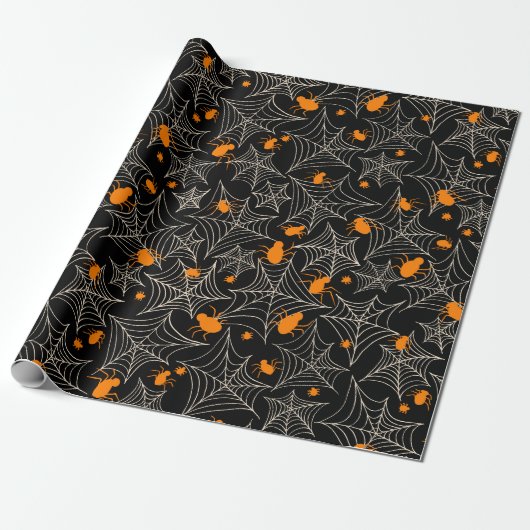 Halloween Pattern Cadeaupapier (Uitgerold)