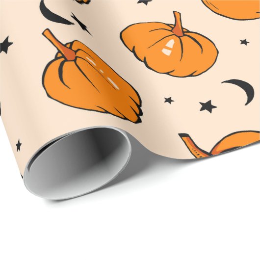 Halloween Pattern  Cadeaupapier (Rol Hoek)