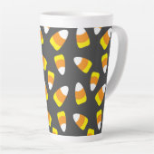 Halloween Pattern Candy Corn Latte Mok (Rechterhoek)