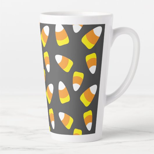Halloween Pattern Candy Corn Latte Mok (Rechts)