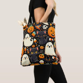 Halloween Pattern Canvas tas (Dichtbij)