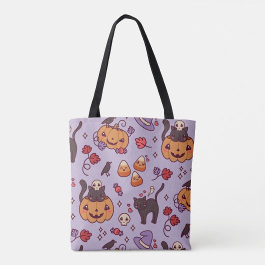 Halloween pattern decoration tote bag (Achterkant)