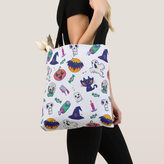 Halloween pattern decoration tote bag (Dichtbij)