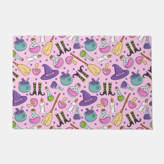 Halloween Pattern Deurmat (Voorkant)