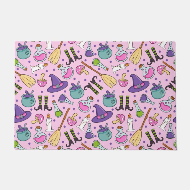 Halloween Pattern Deurmat (Voorkant)