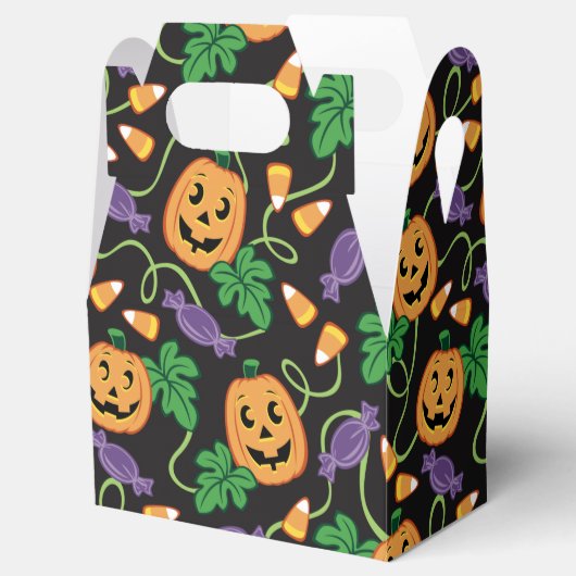 HALLOWEEN PATTERN Favor Box Bedankdoosjes (Geopend)
