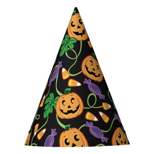HALLOWEEN PATTERN FEESTHOEDJES (Voorkant)