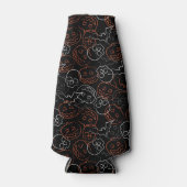 Halloween Pattern Flesjeskoeler (Voorkant)