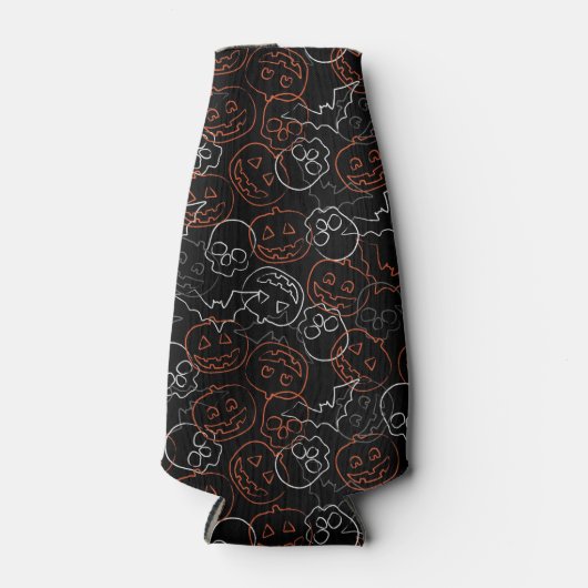 Halloween Pattern Flesjeskoeler (Voorkant)