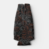 Halloween Pattern Flesjeskoeler (Achterkant)