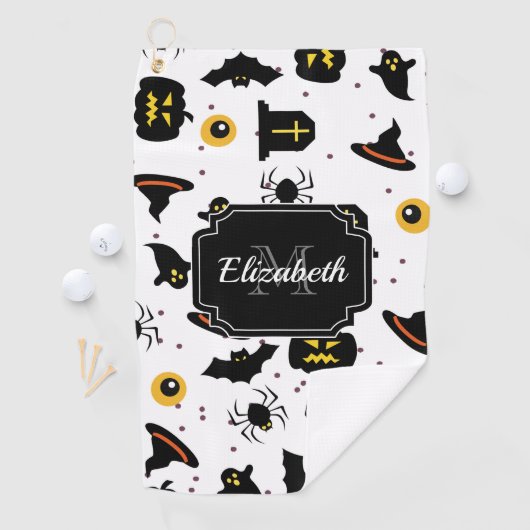 Halloween Pattern Golfhanddoek (Insitu)