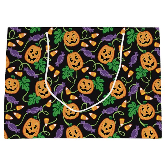 HALLOWEEN PATTERN GROOT CADEAUZAKJE (Voorkant)