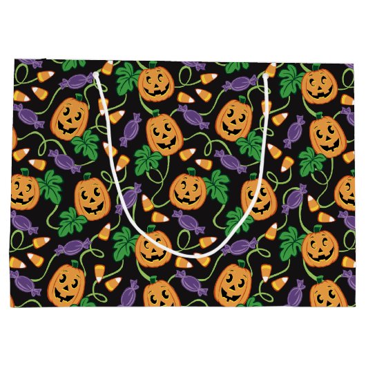 HALLOWEEN PATTERN GROOT CADEAUZAKJE (Achterkant)