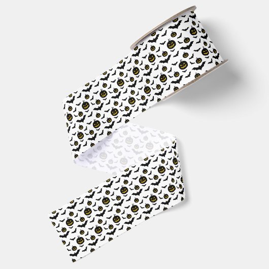 Halloween Pattern Grosgrain Lint (Achterkant)