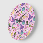 Halloween Pattern Grote Klok (Hoek)