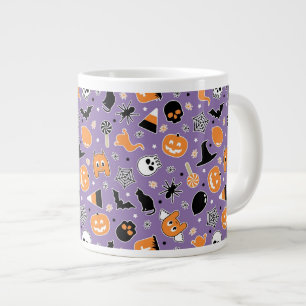 Halloween Pattern Grote Koffiekop