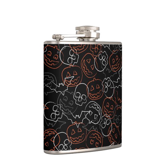 Halloween Pattern Heupfles (Rechts)