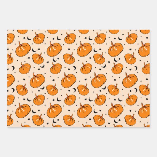Halloween Pattern  Inpakpapier Vel (Voorkant)
