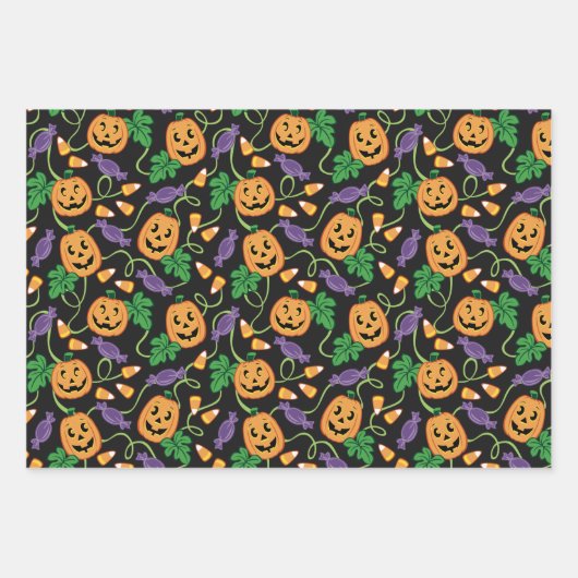 HALLOWEEN PATTERN INPAKPAPIER VEL (Voorkant 2)