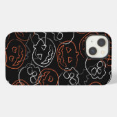 Halloween Pattern iPhone Hoesje (Achterkant horizontaal)
