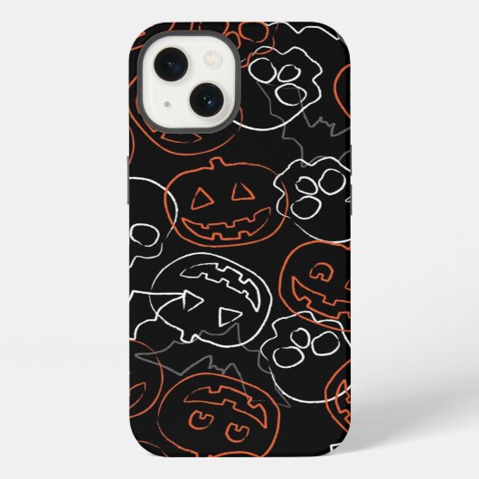 Halloween Pattern iPhone Hoesje (Achterkant)
