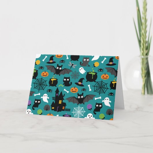 Halloween Pattern Kaart (Voorkant)