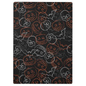 Halloween Pattern Klembord (Achterkant)