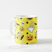 Halloween Pattern Koffiemok (Voorkant links)