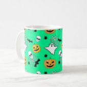 Halloween Pattern Koffiemok (Voorkant links)
