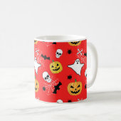 Halloween Pattern Koffiemok (Voorkant rechts)