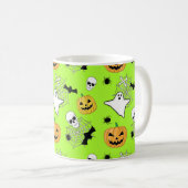 Halloween Pattern Koffiemok (Voorkant rechts)