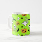 Halloween Pattern Koffiemok (Voorkant links)