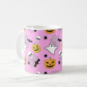 Halloween Pattern Koffiemok (Voorkant links)