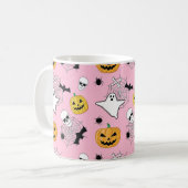Halloween Pattern Koffiemok (Voorkant links)