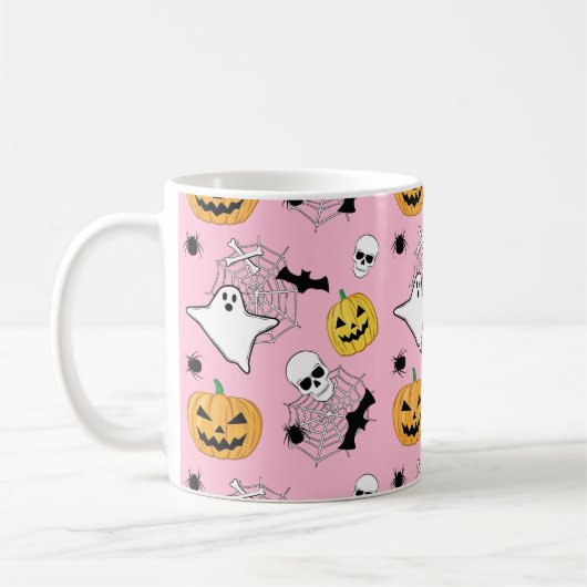 Halloween Pattern Koffiemok (Links)