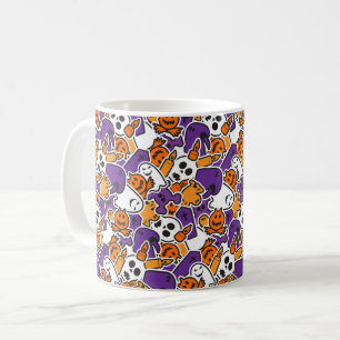 Halloween Pattern Koffiemok