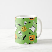 Halloween Pattern Koffiemok (Voorkant rechts)
