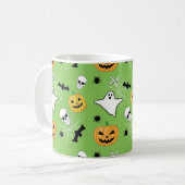 Halloween Pattern Koffiemok (Voorkant links)