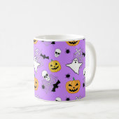 Halloween Pattern Koffiemok (Voorkant rechts)