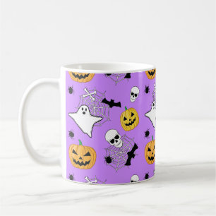 Halloween Pattern Koffiemok