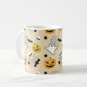 Halloween Pattern Koffiemok (Voorkant links)