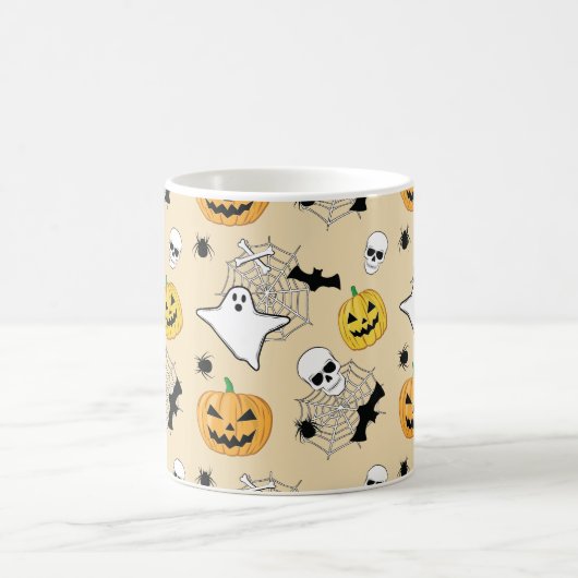 Halloween Pattern Koffiemok (Center)