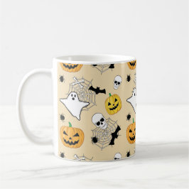 Halloween Pattern Koffiemok