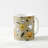 Halloween Pattern Koffiemok (Voorkant rechts)